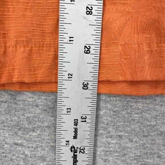 Gordon Shirt Mens Medium Orange Button Up Short Sleeve Pocket Collared - Picture 12 of 13